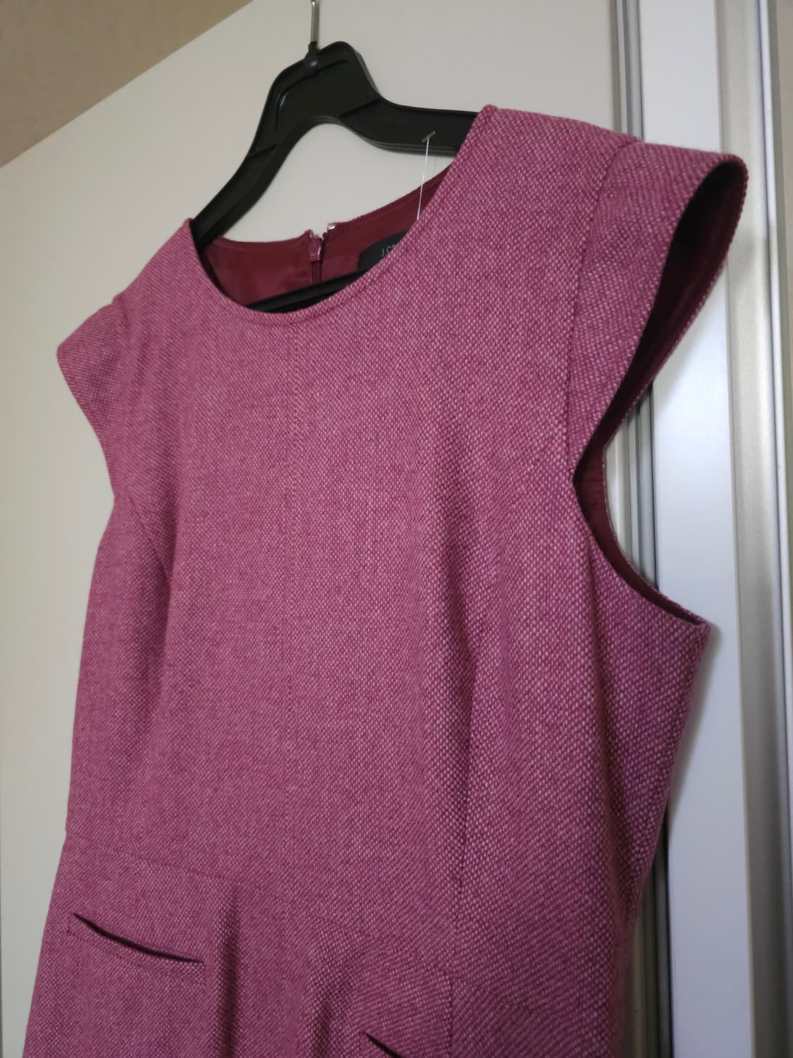 새상품)제이크루 핑크색 모직 원피스 상품이미지2