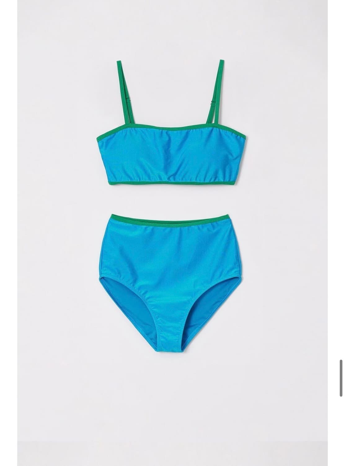 Color block bandeau bikini 상품이미지1