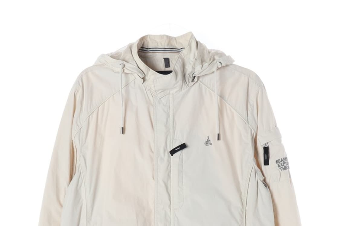 빈폴 베이지 후드 나일론 바람막이 자켓 L 상품이미지4