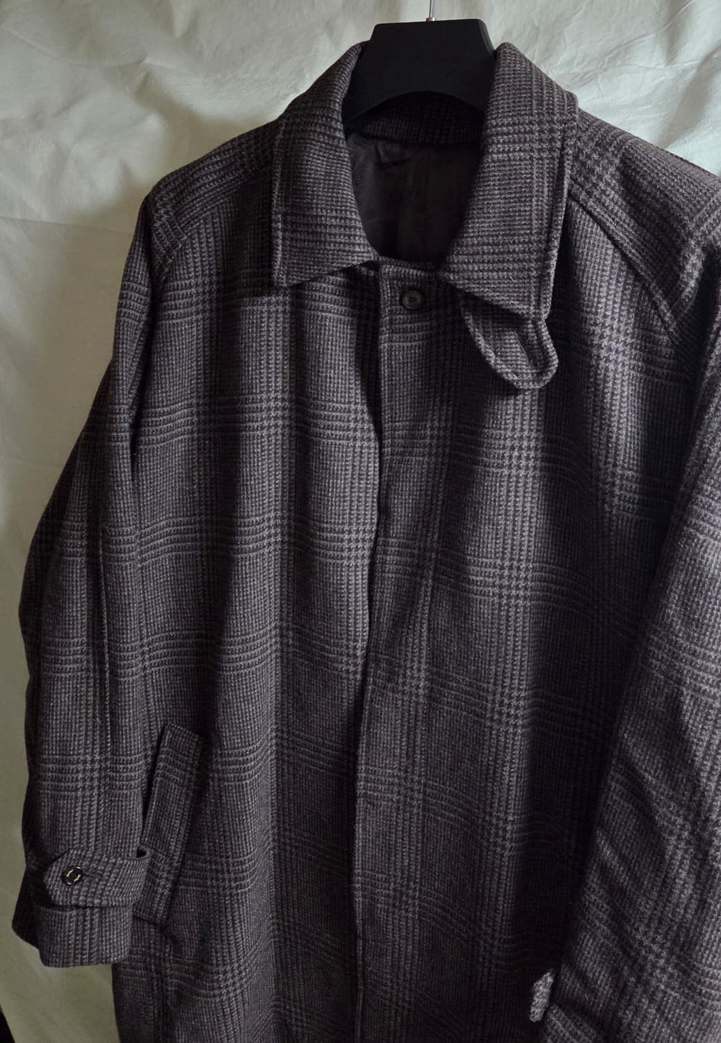 벨리프 글렌 체크 발마칸 코트 브라운 XL 상품이미지2