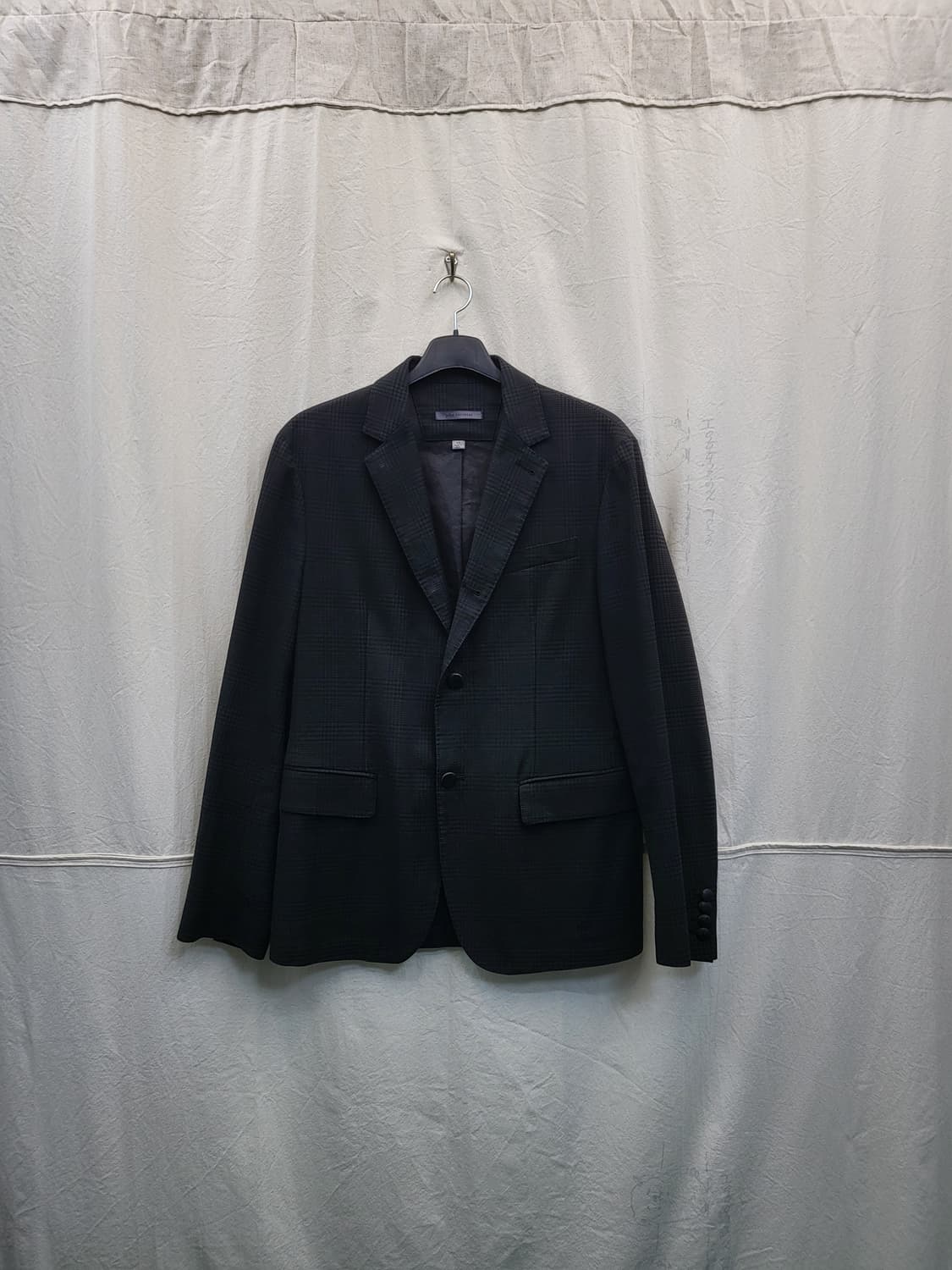 John Varvatos 남성 체크 블레이저 상품이미지1