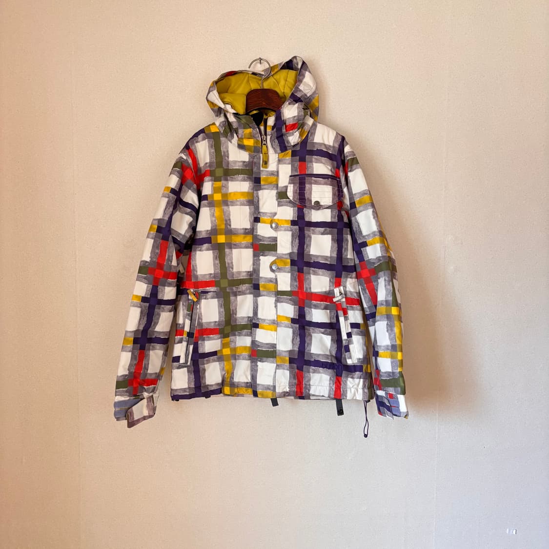 버튼 보드복 점퍼 M 스키 아웃도어 기능성 상품이미지4