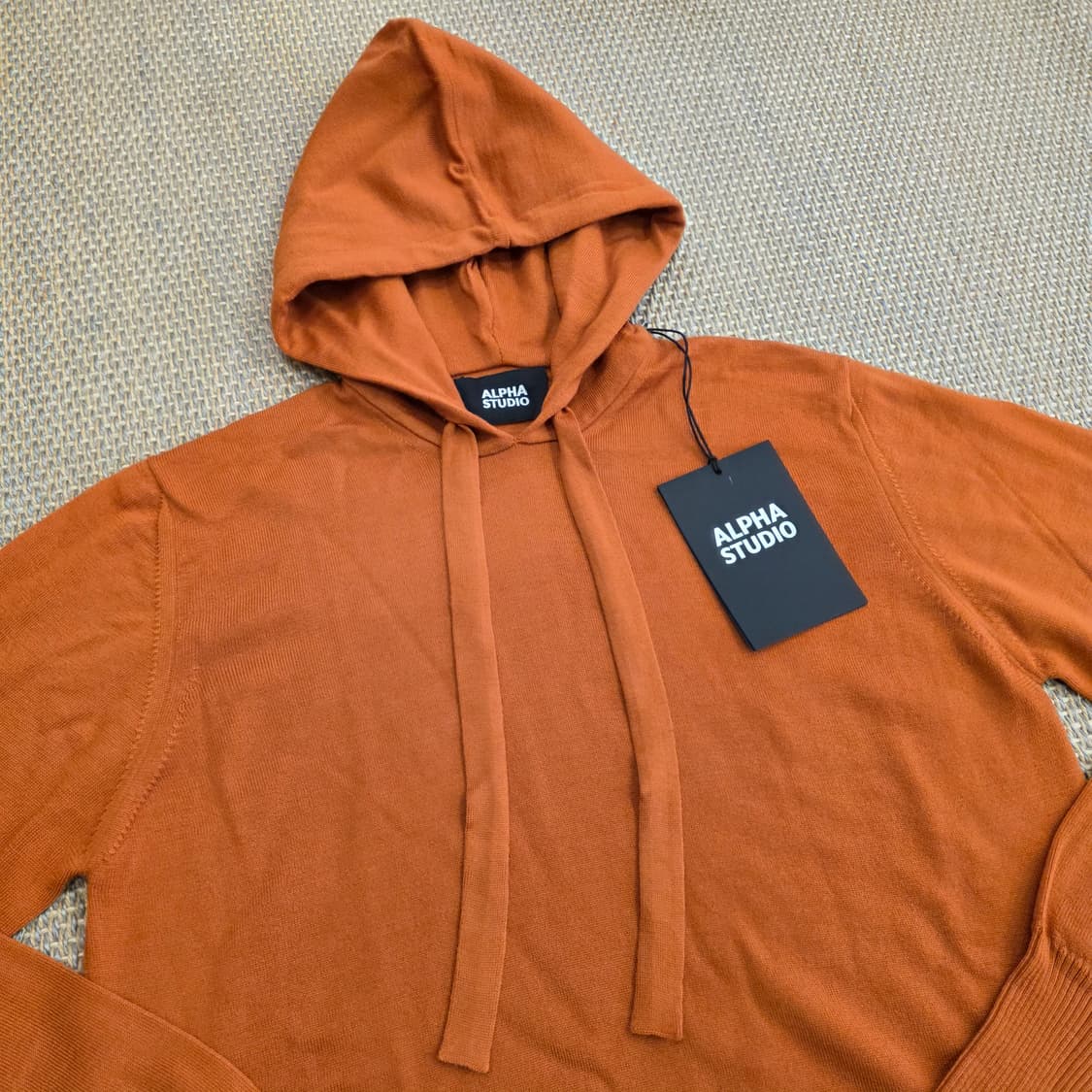 Alpha Studio 최상급 메르노울 럭셔리 니트 후드티 점퍼 상품이미지2