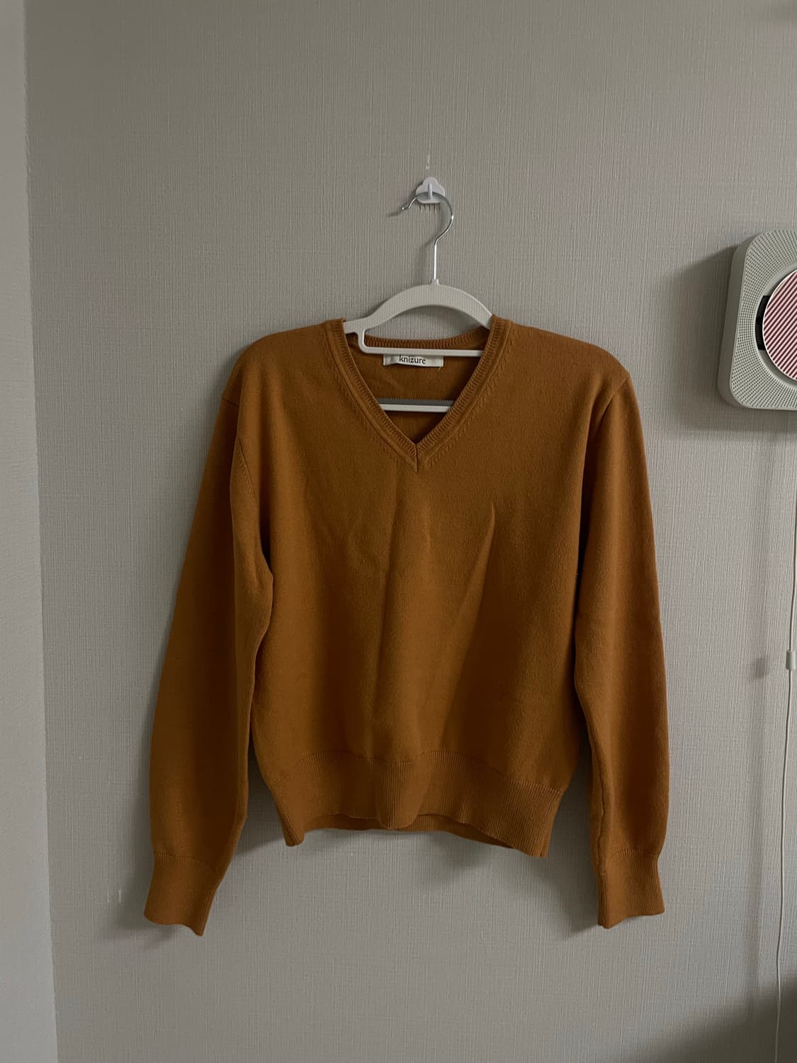 [Knizure] 데일리 소프트 니트 - 오렌지카멜 상품이미지3