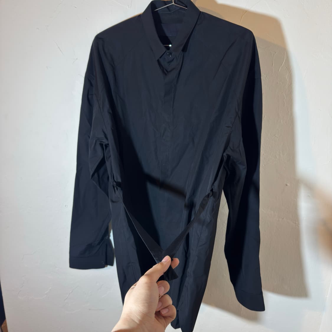 준지 블랙 디테일 셔츠 상품이미지2