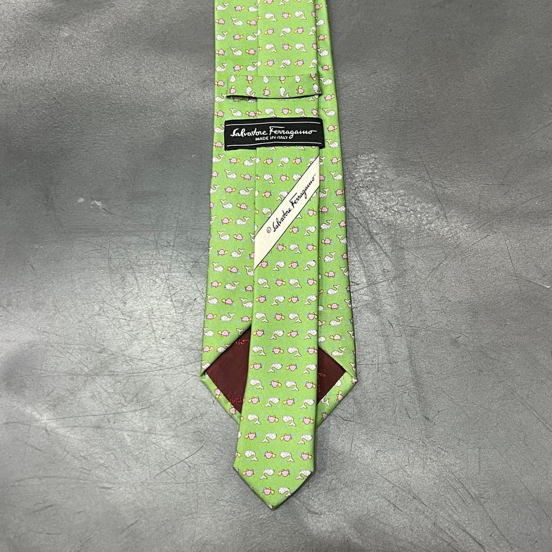  살바토레 페레가모 애니멀 패턴 실크 넥타이 y15101 상품이미지3