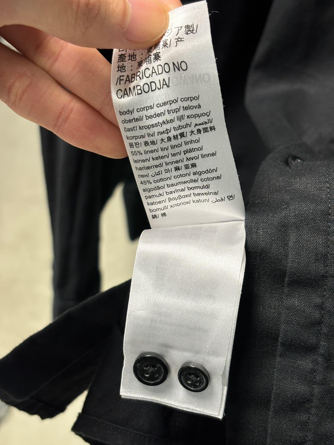 캘빈클라인 진스 린넨 슬림핏 셔츠 상품이미지6