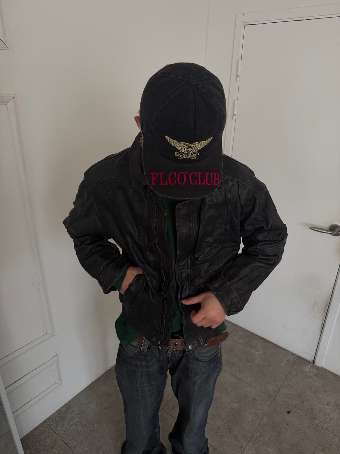 레더 블루종 자켓 상품이미지7