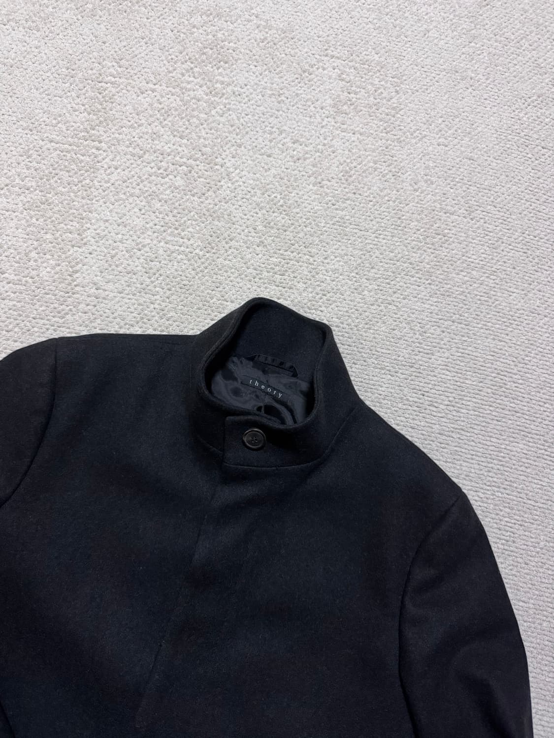 띠어리 theory 차콜 차이나카라 울/캐시미어 코트 M 상품이미지1