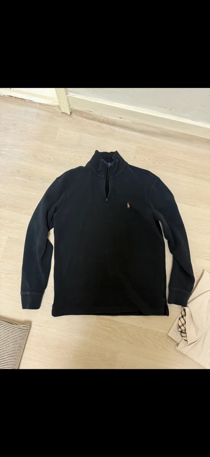 폴로 랄프로렌 블랙 반집업 스웨터 s 100사이즈 상품이미지2