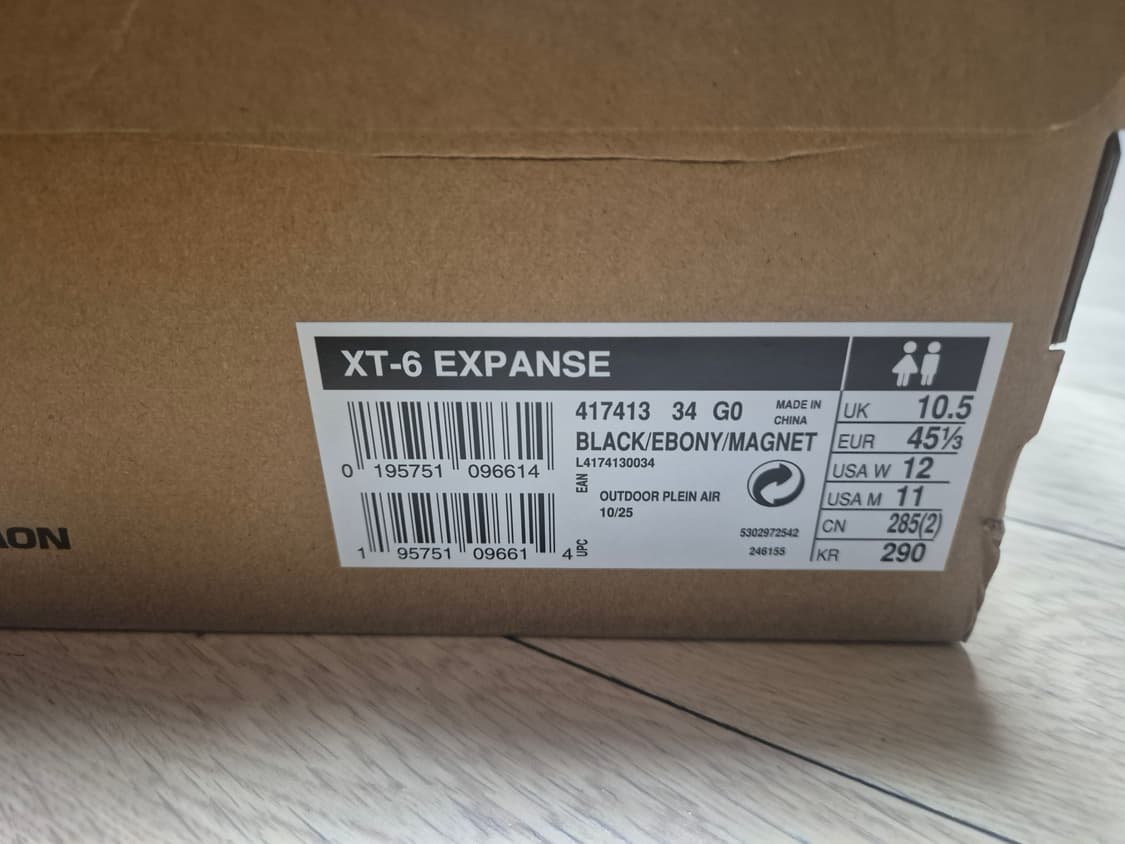 극미중고) 살로몬 xt-6 익스펜스 블랙 290 상품이미지3