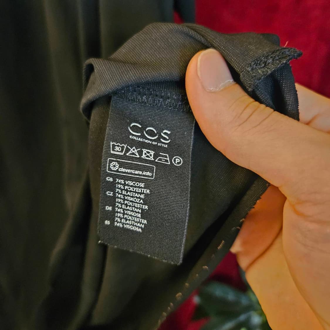 코스(COS) 레이온 셔링 딥 라운드 블라우스 상품이미지6