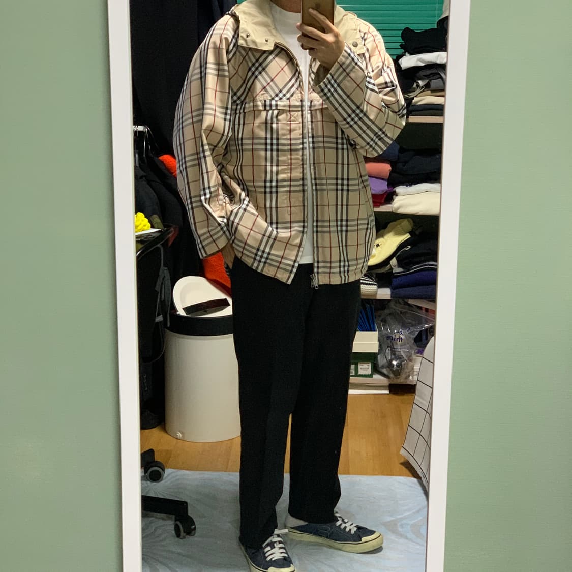 버버리 노바체크 양면 후드자켓(정품) 상품이미지6