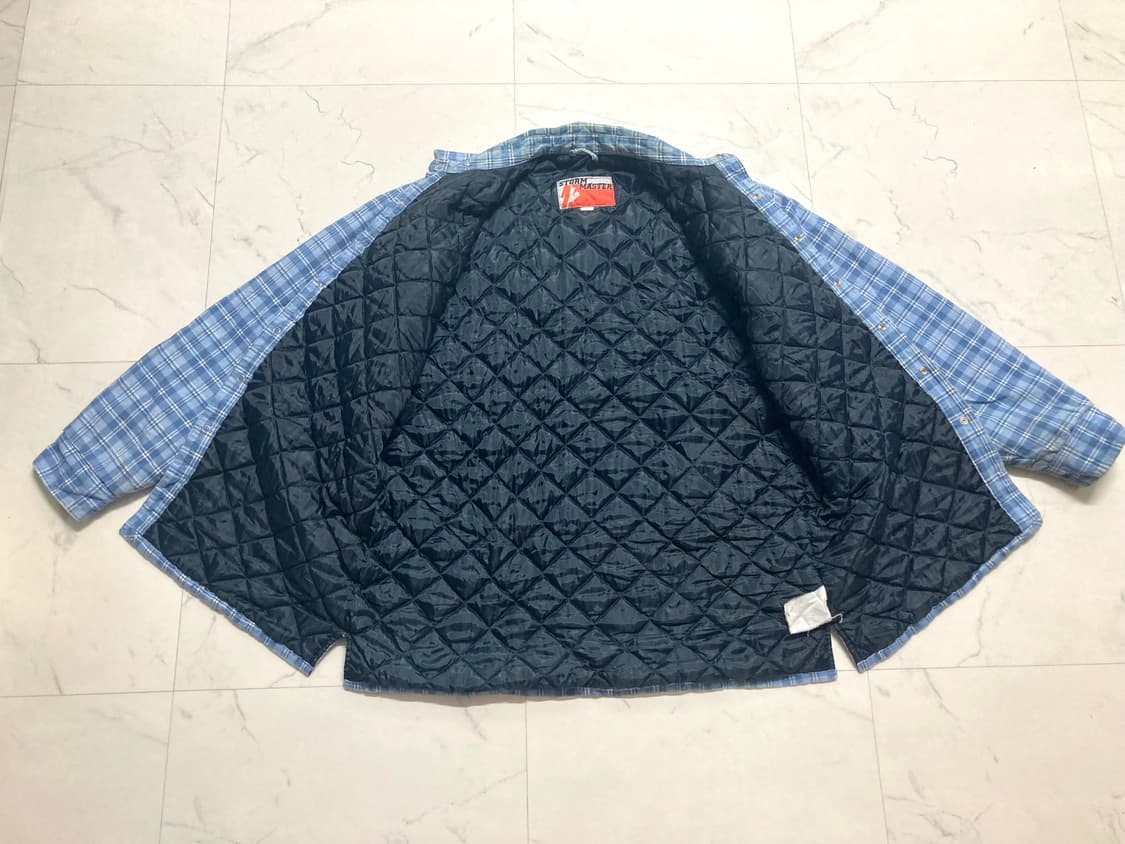 90s 스톰마스터 퀼팅 안감 셔츠 자켓 105-110 상품이미지3