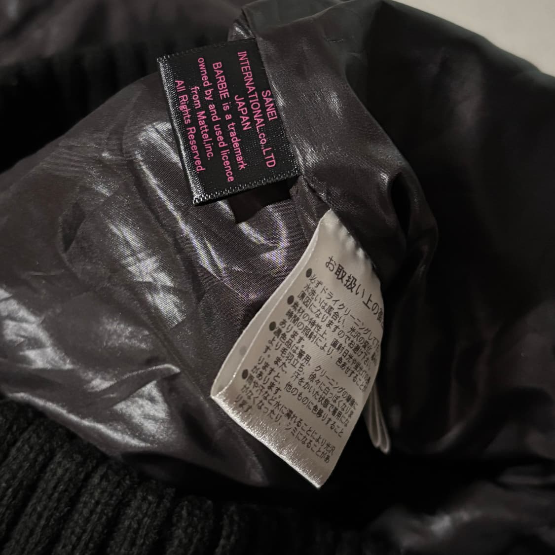 일본빈티지 갸루 y2k 지뢰계 바비 블랙 다운 패딩 상품이미지5