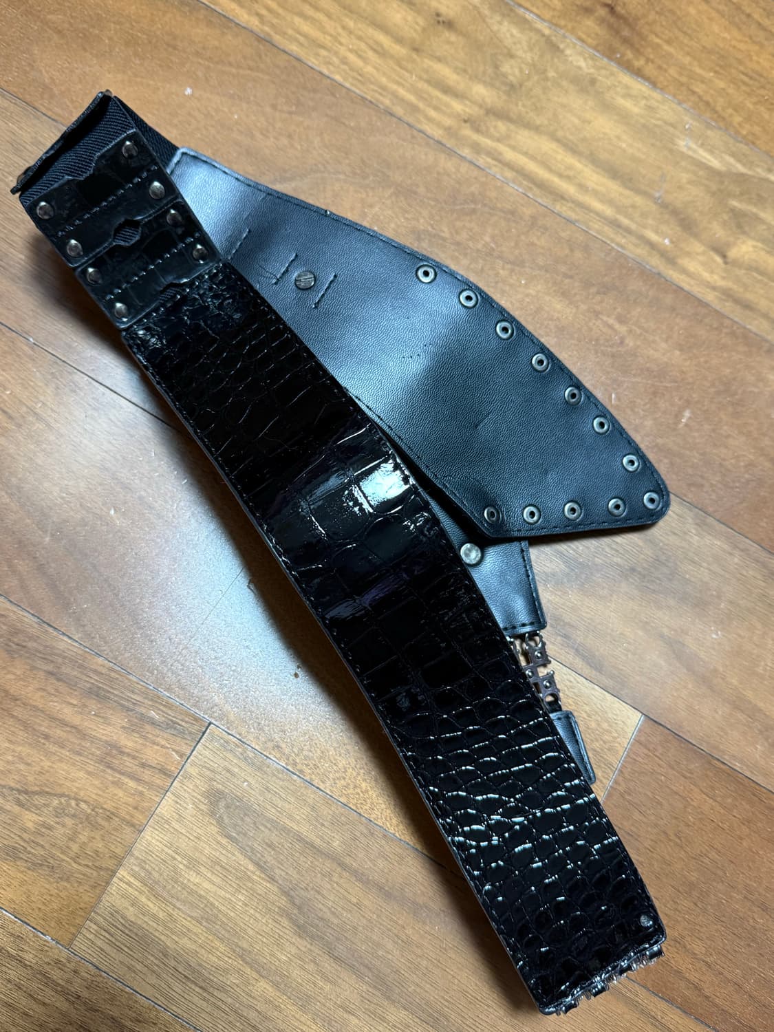 갸루 벨트 d.i.a깔 큐빅 유광벨트 일본 빈티지 빅벨트 마스깔 Mars 상품이미지3