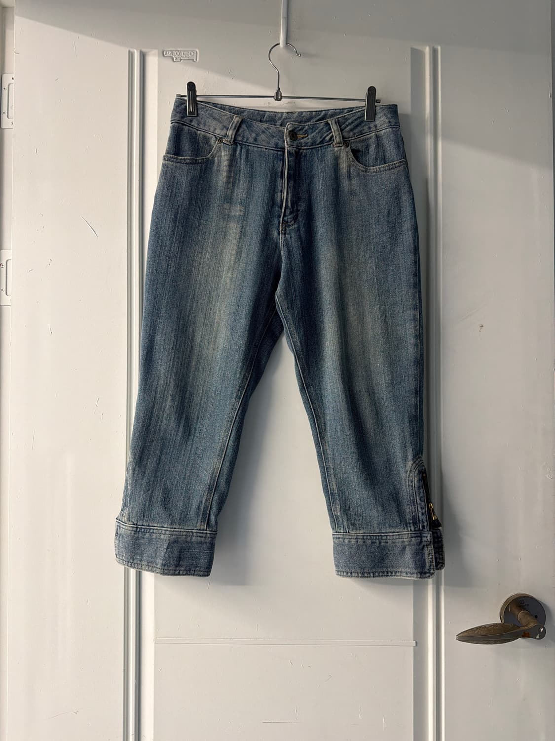 일본빈티지 옆트임 카프리 데님팬츠 상품이미지7