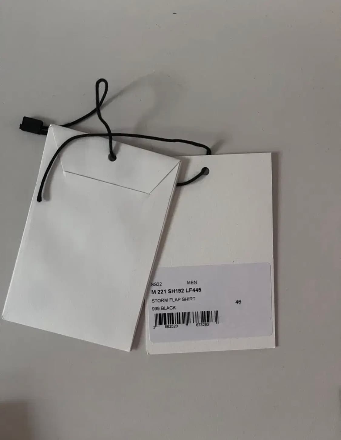 르메르 스톰플랩 셔츠 블랙 (46사이즈) 상품이미지4