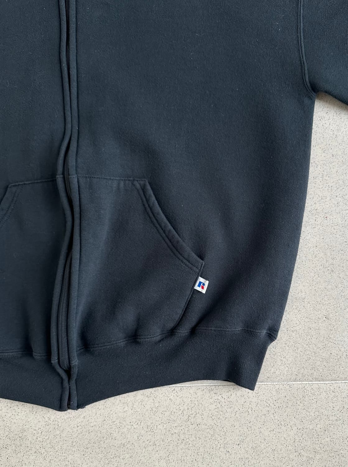 90s 빈티지 러셀 후드집업 블랙 XL 상품이미지3