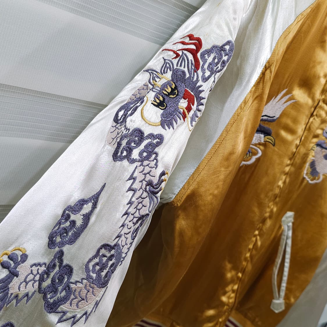 HOUSTON 독수리 용 무늬 스카쟌 자켓- M 상품이미지3