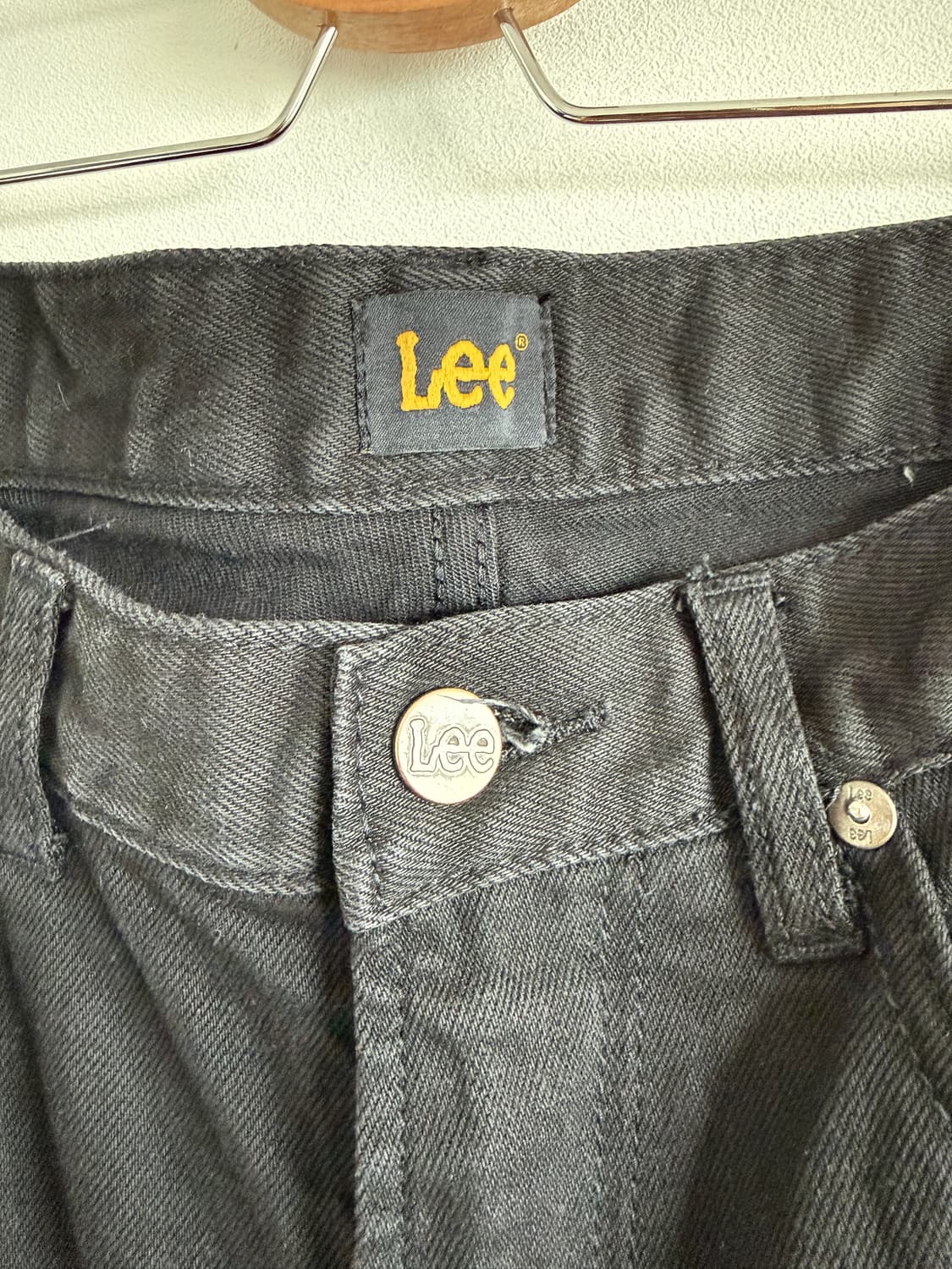 리(Lee) 흑청 데님 팬츠(앞면 쓸림 있음) 상품이미지5