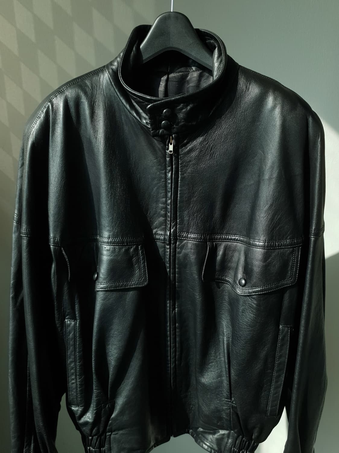 80s,90s MARIO STELLA Leather Jacket 상품이미지3