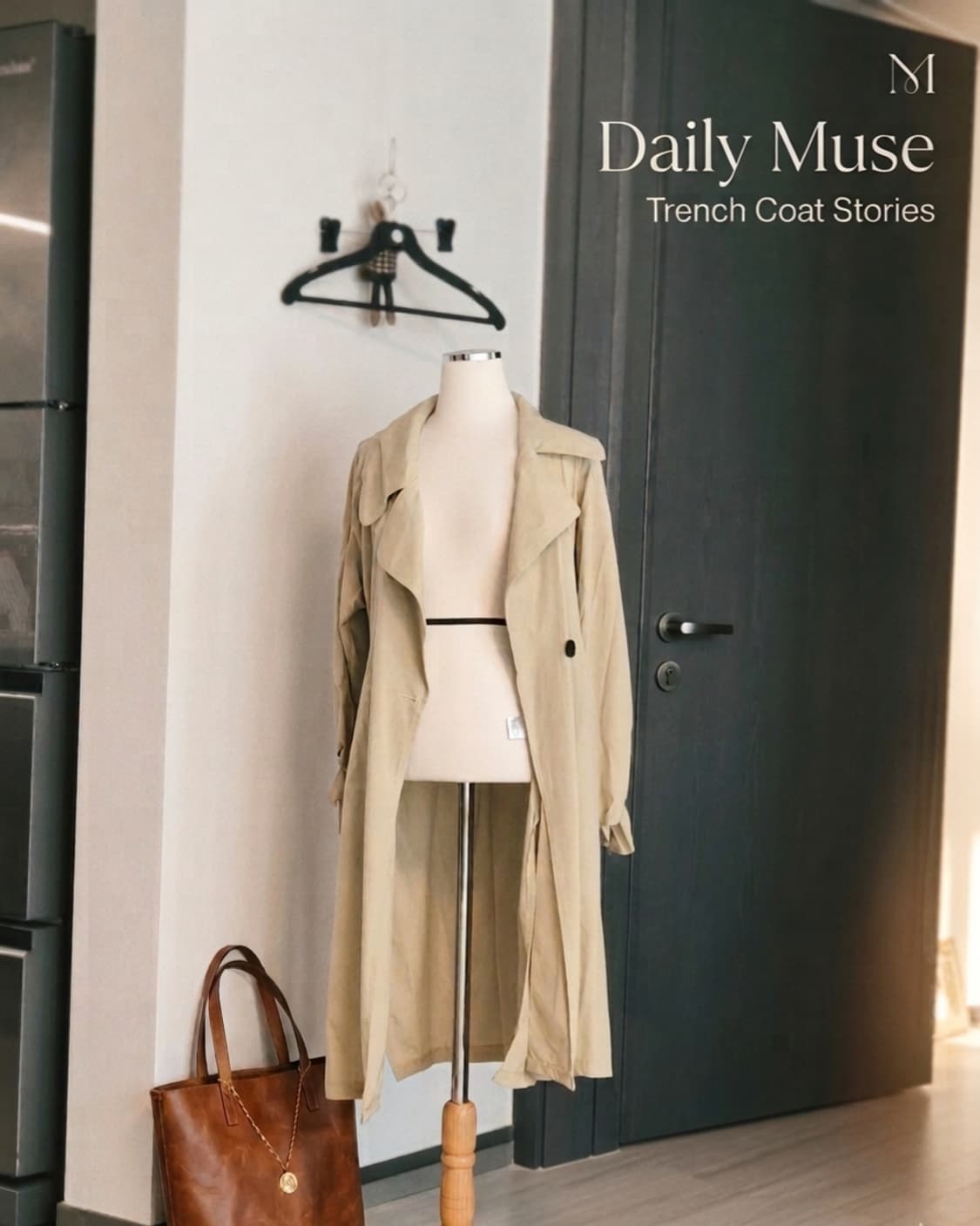 &lottie(앤로티) 허리 스트링 트렌치코트 상품이미지1