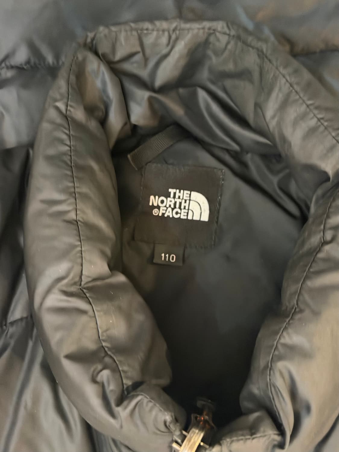 희귀) 노스페이스 바둑판 600필 구스다운 경량패딩 블랙 상품이미지5