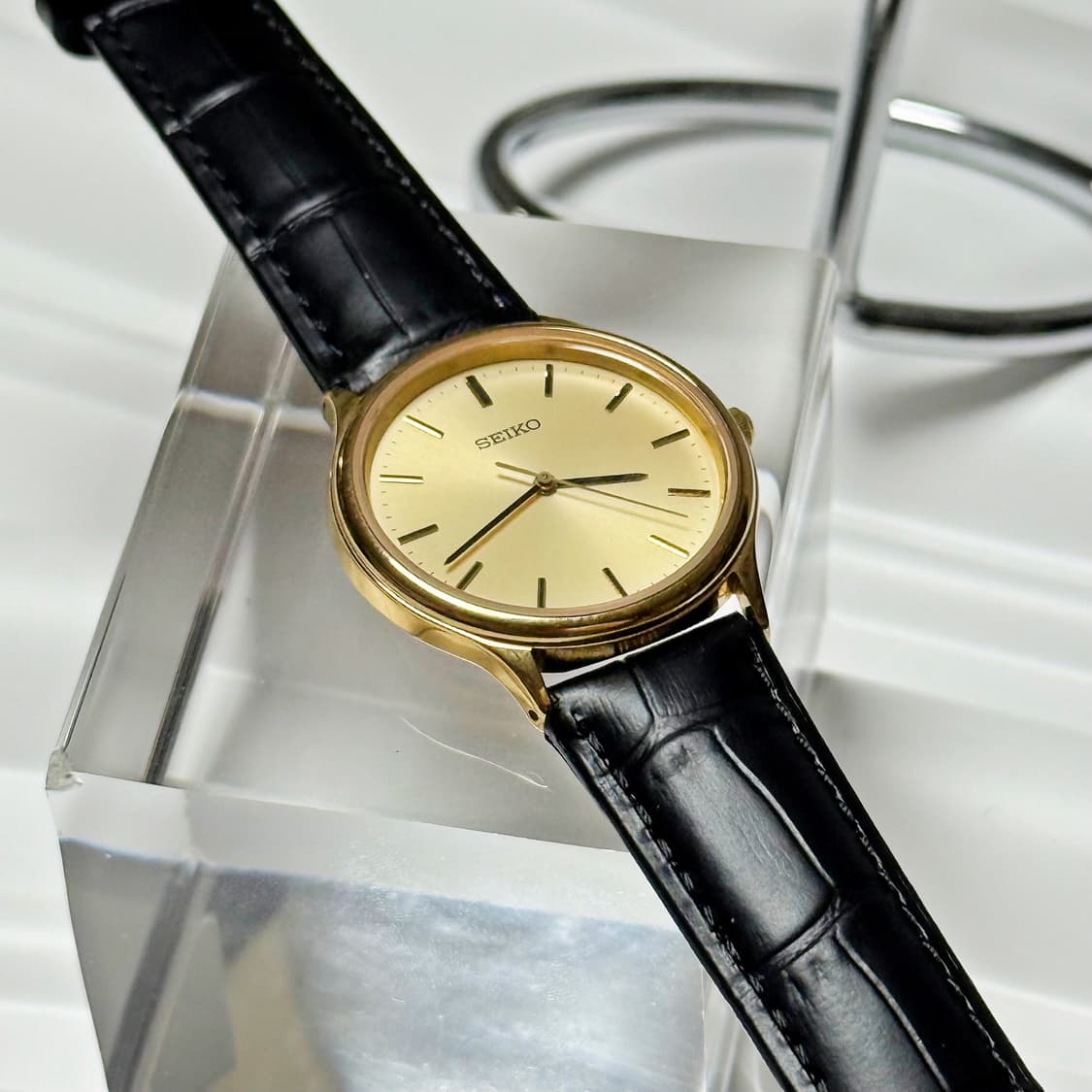 80's 90's 세이코 빈티지 골드 드레스 워치 상품이미지6