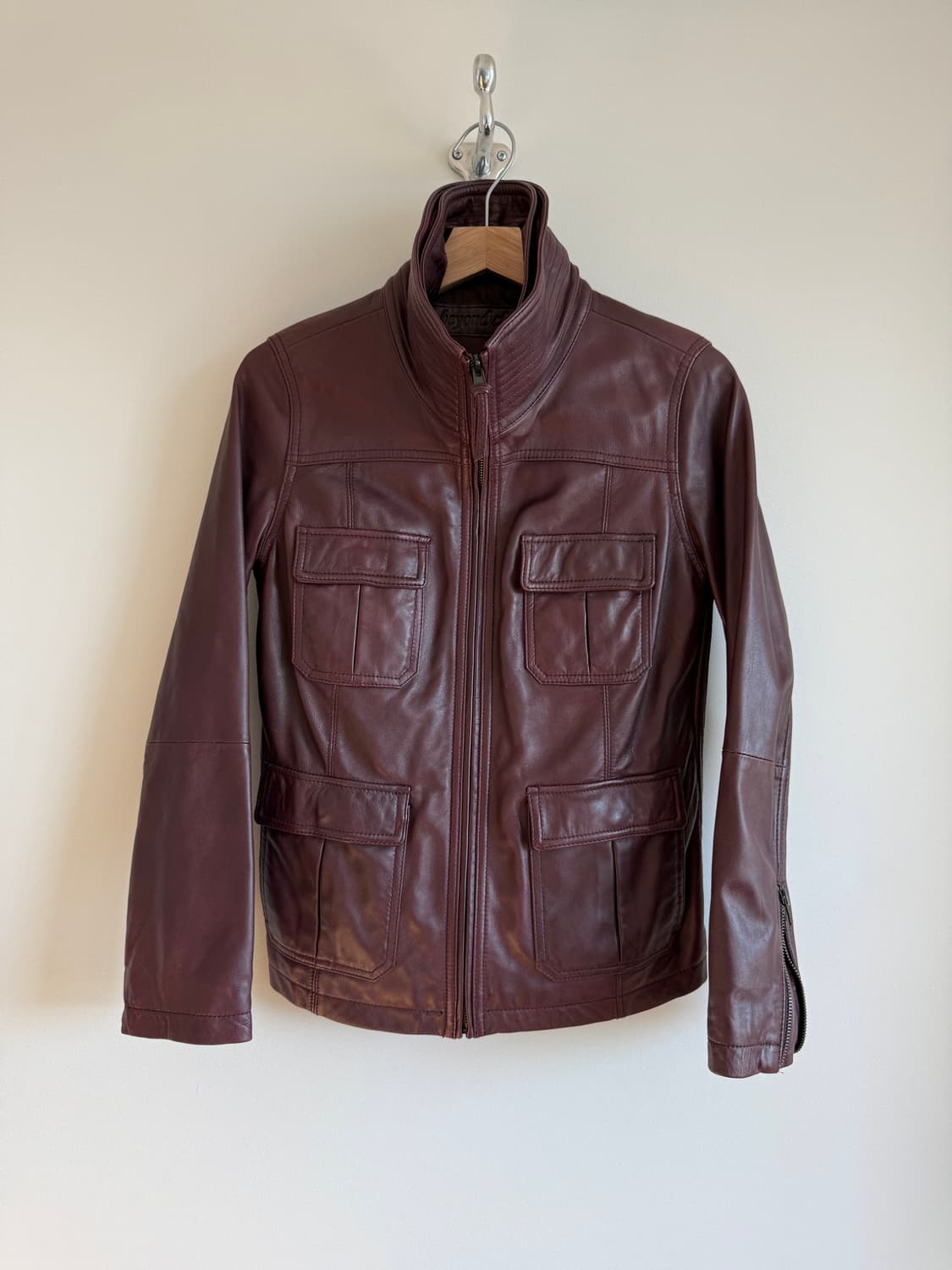 Pre owned 램스킨 레더 자켓 상품이미지2