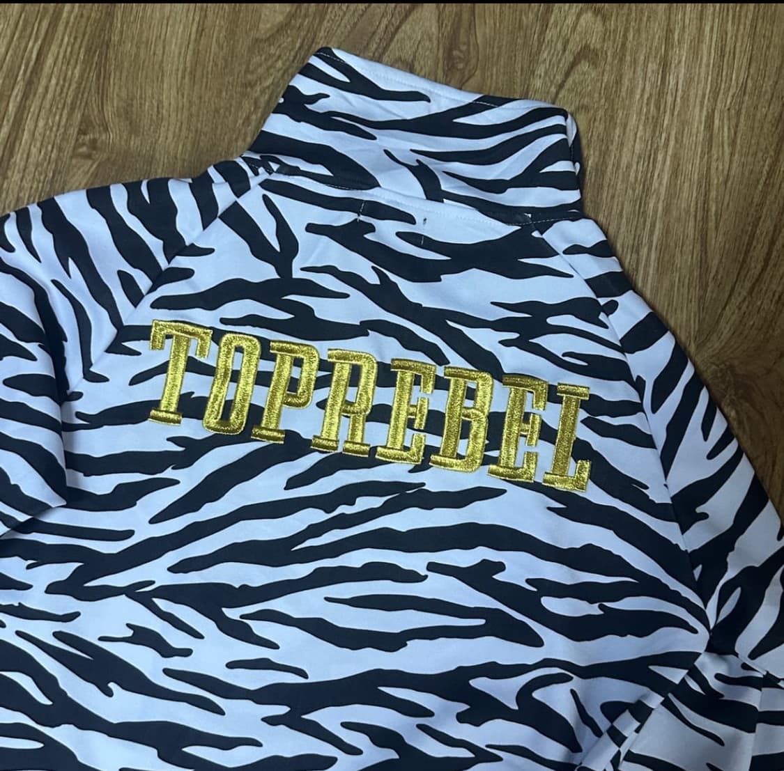 빈티지 얼룩 지브라 골드 와투케 집업 자켓 오리엔탈 고딕 고스 오네갸루 상품이미지2