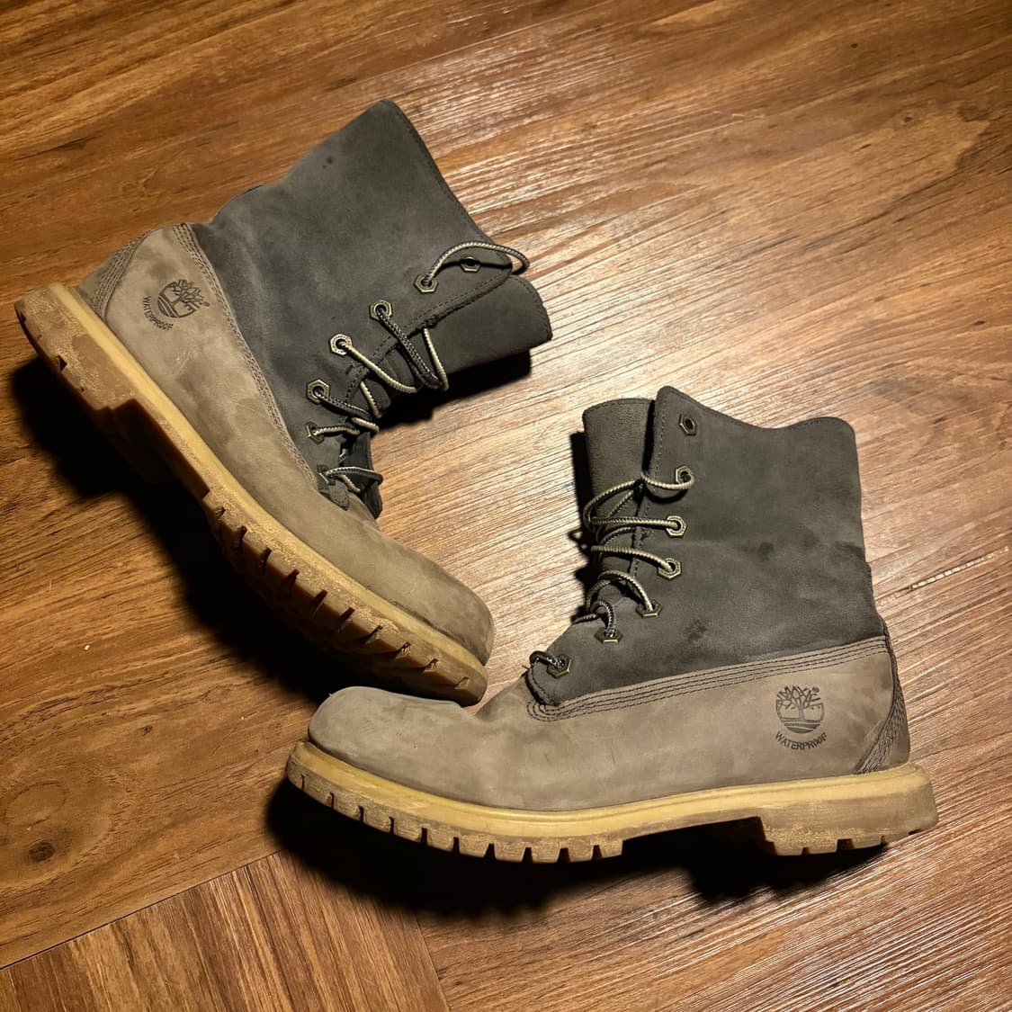 TIMBERLAND 팀버랜드 투톤 레더 부츠 상품이미지1