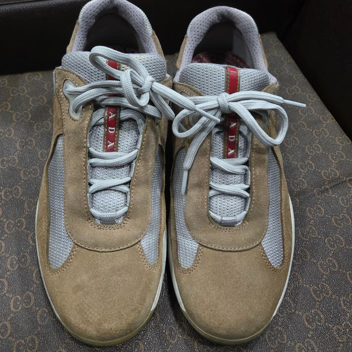 프라다 아메리카컵 스웨이드 스니커즈 상품이미지1