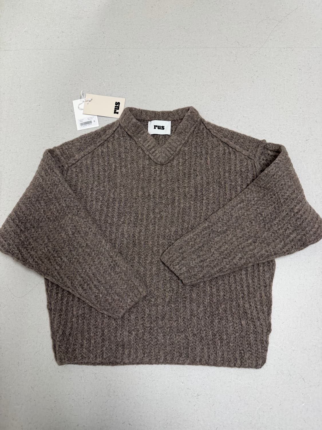 rus Nemoto sweater taupe grey 상품이미지7
