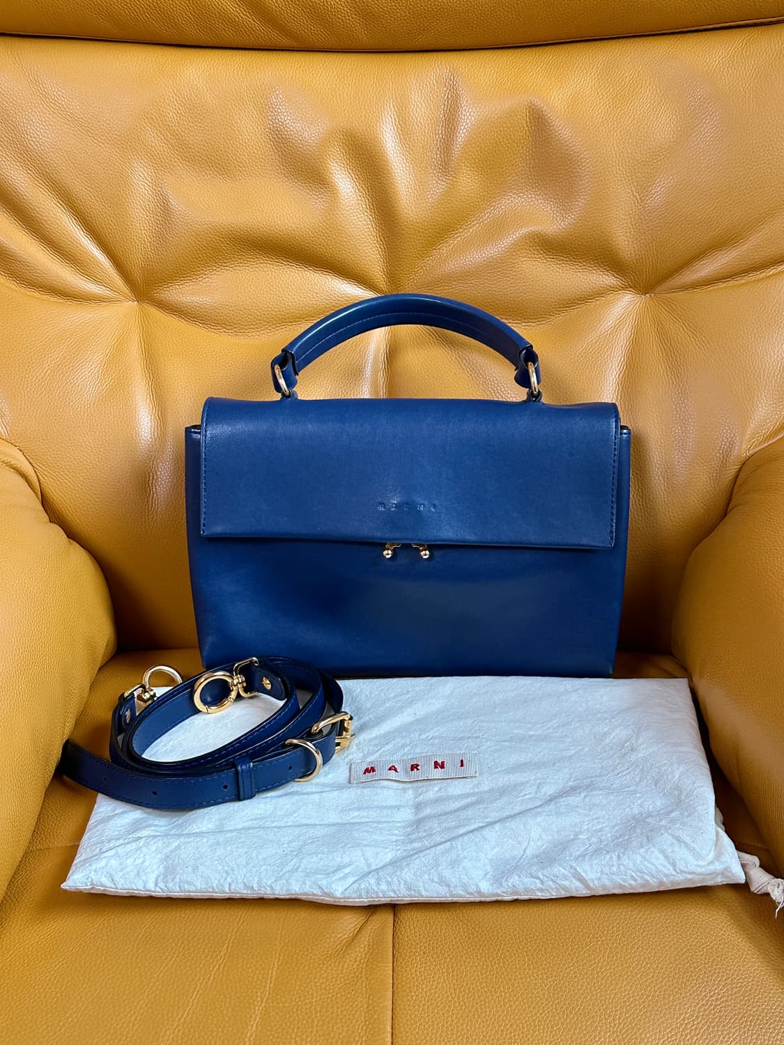 Marni 마르니 투웨이 사첼백 딥블루 상품이미지1