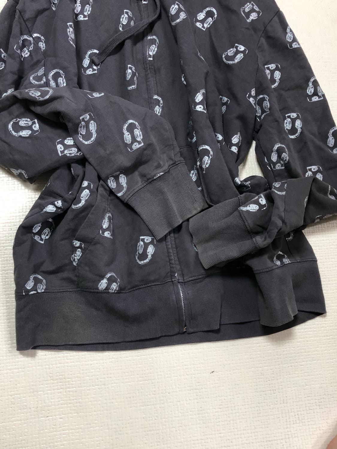 빈티지 그레이 펑크 후드집업 상품이미지10