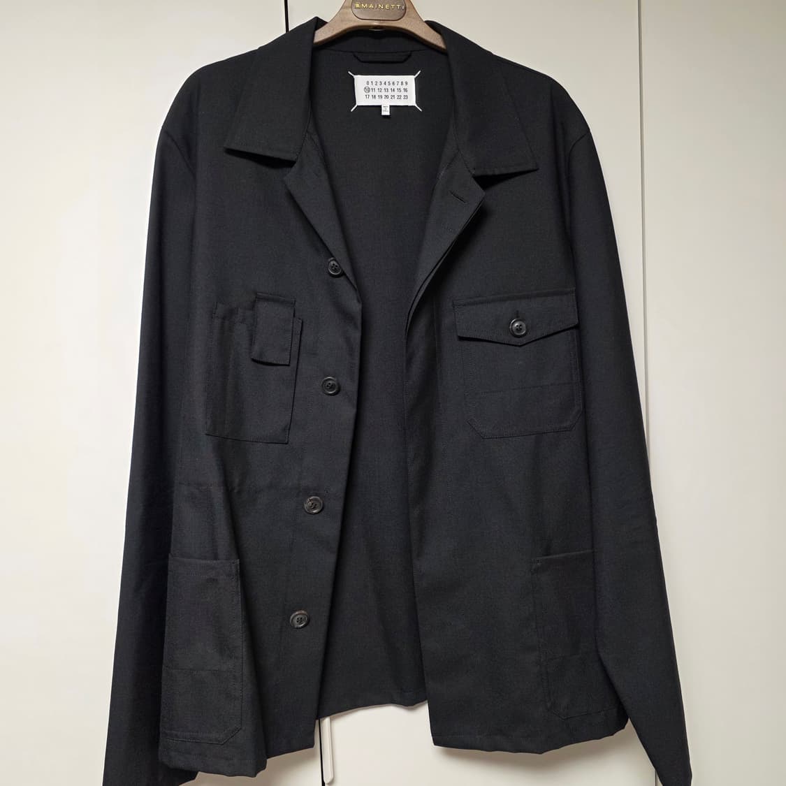 마르지엘라 멀티 포켓 셔츠 자켓 46 블랙 상품이미지3