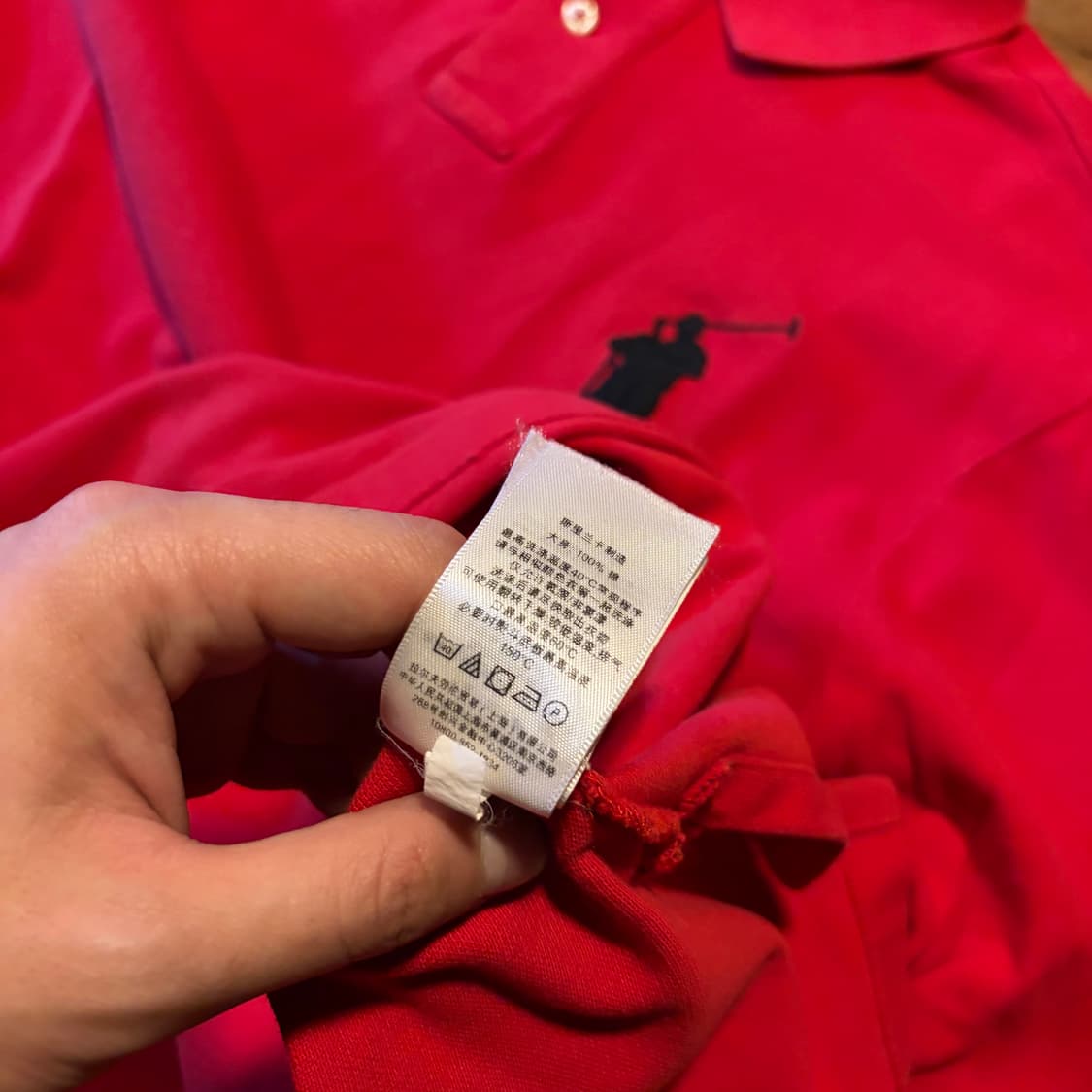 POLO RALPH LAUREN 빅 포니 카라티셔츠 레드 상품이미지6