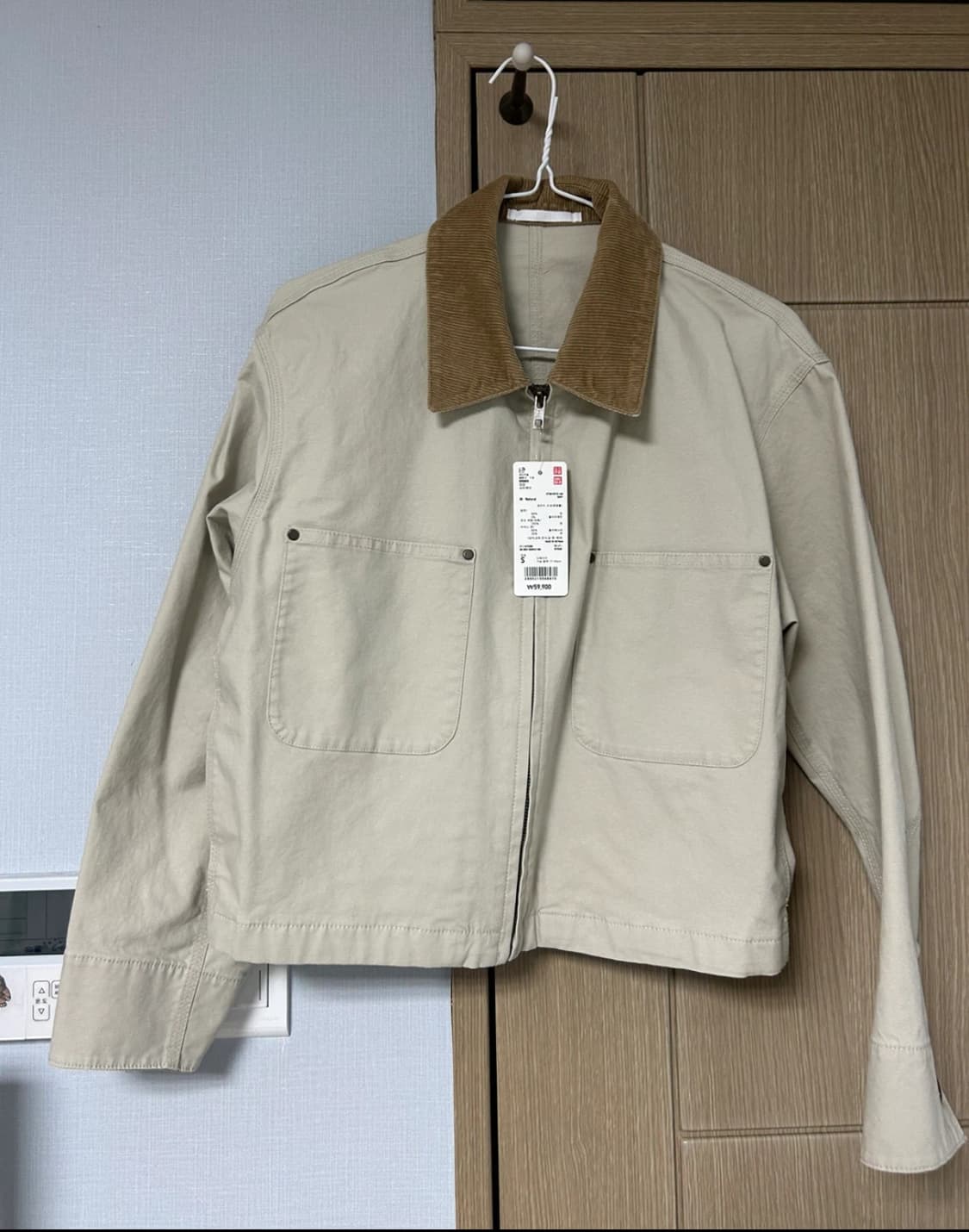 유니클로 집업 쇼트 재킷w / 사이즈 s / 미착용 새상품 상품이미지1