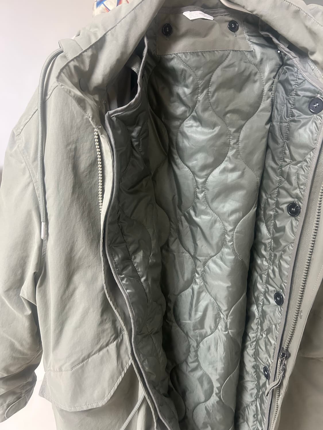 ZARA 야상 N3B 투인원 탈부착 파카 상품이미지8