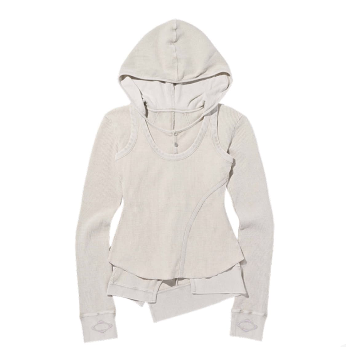 미스치프 와플 후디 세트 블리치드 베이지 m 상품이미지1