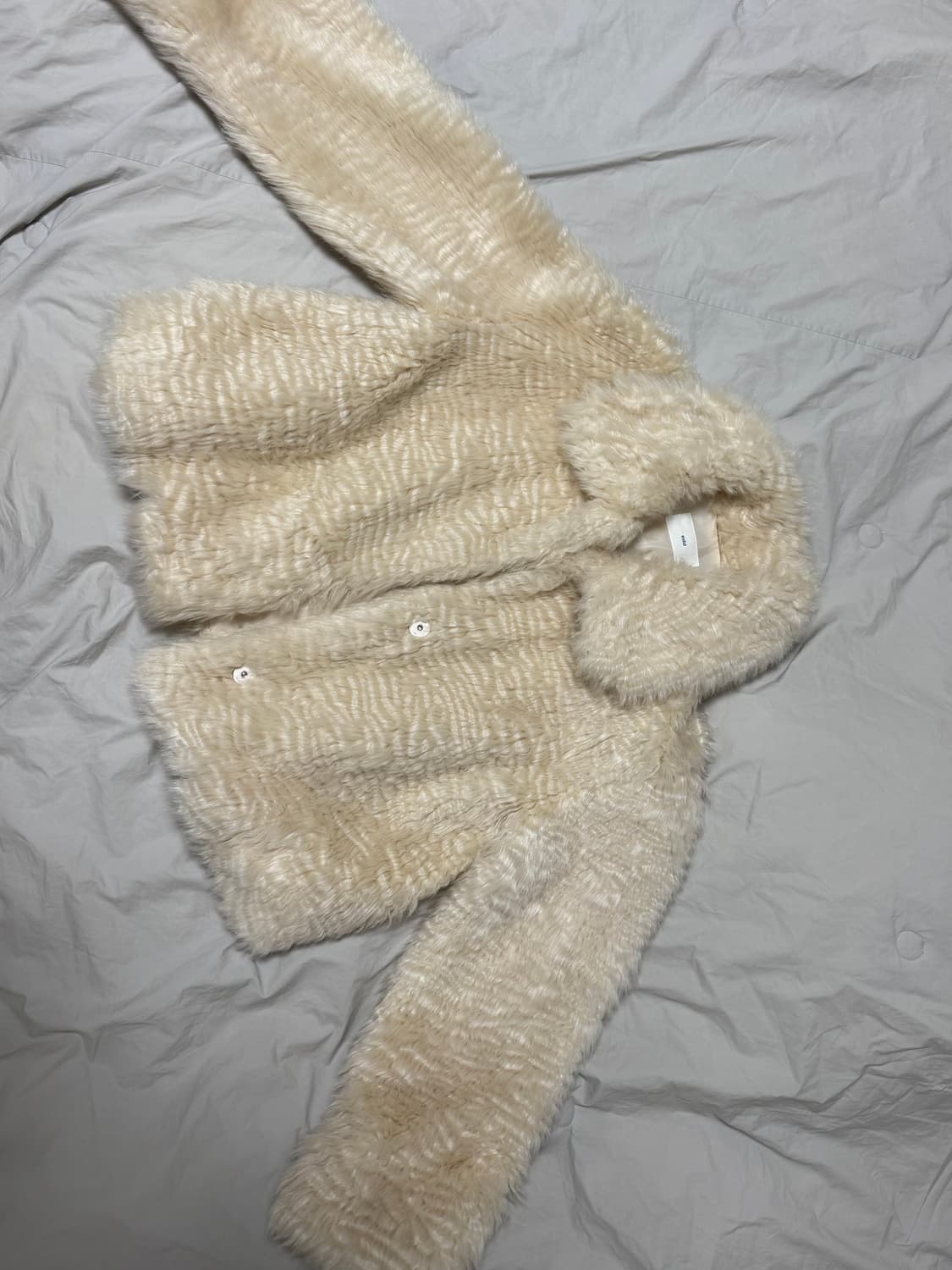 아이보리 퍼자켓 상품이미지4