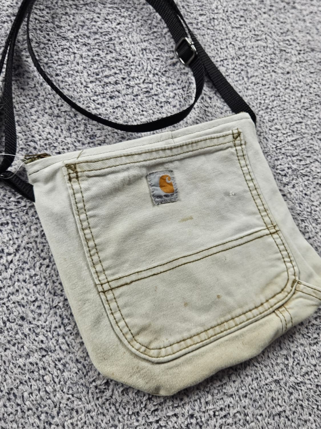 칼하트 핸드메이드 팬츠 리워크 커스텀 크로스백 (22X20)/ 11104 상품이미지2