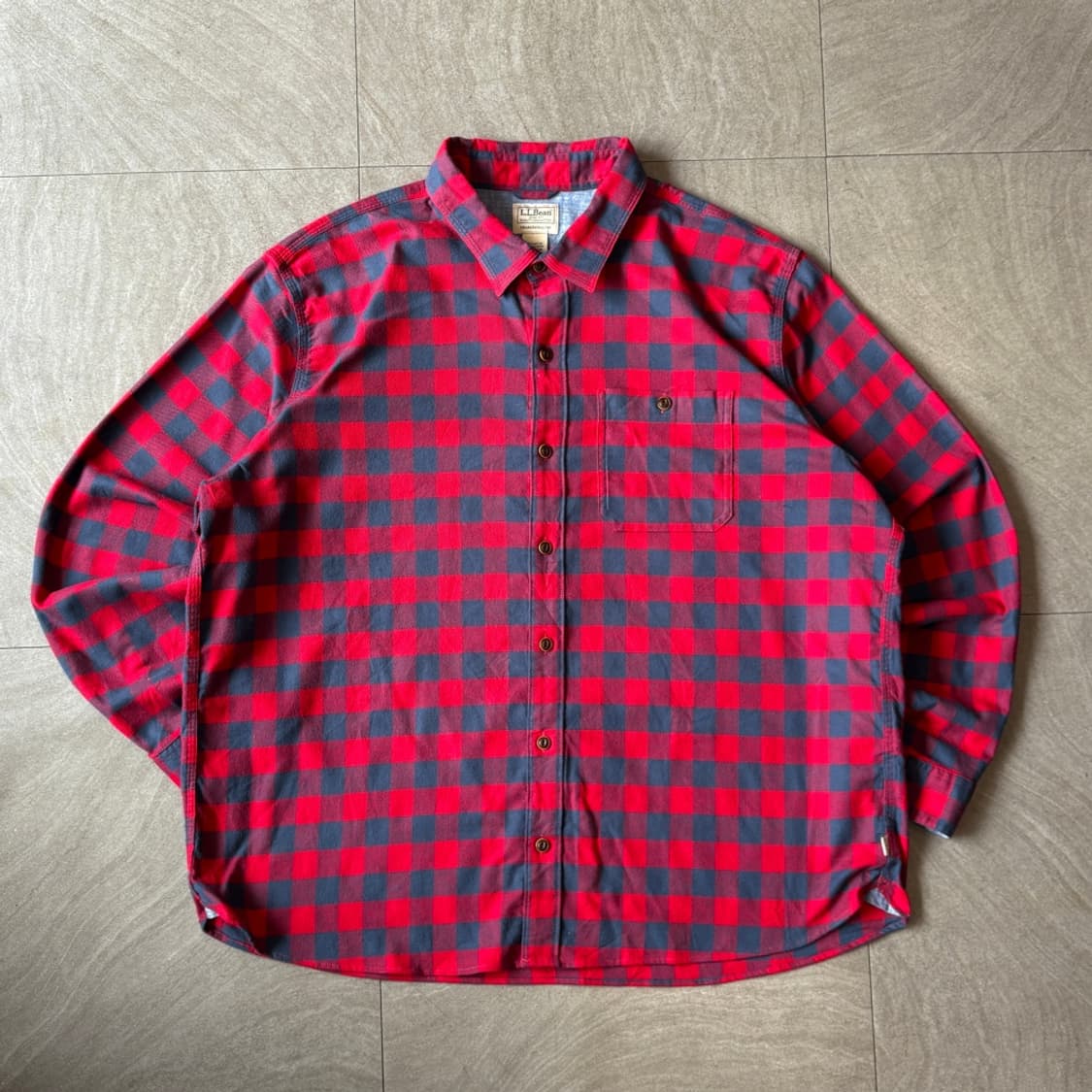 L.L.bean 정품 엘엘빈 체크 코튼 셔츠 상품이미지1