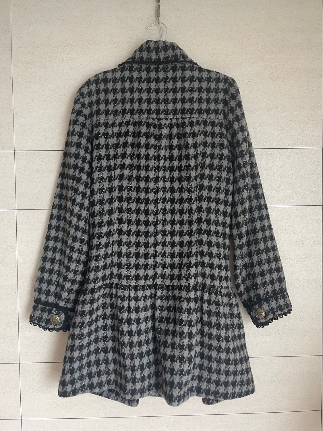 엑시즈팜 하운드 체크 코트 갸루 핀터 마즈 공겜여주 상품이미지3