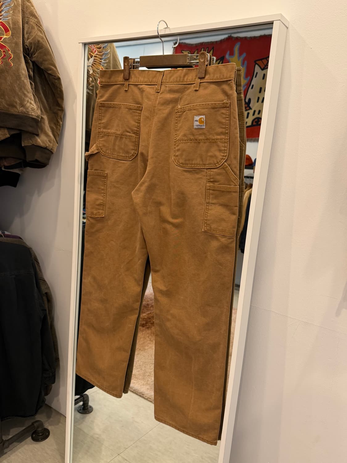 00s Carhartt 덕 캔버스 싱글니 FR 카펜터 워크팬츠 (USA) 상품이미지6