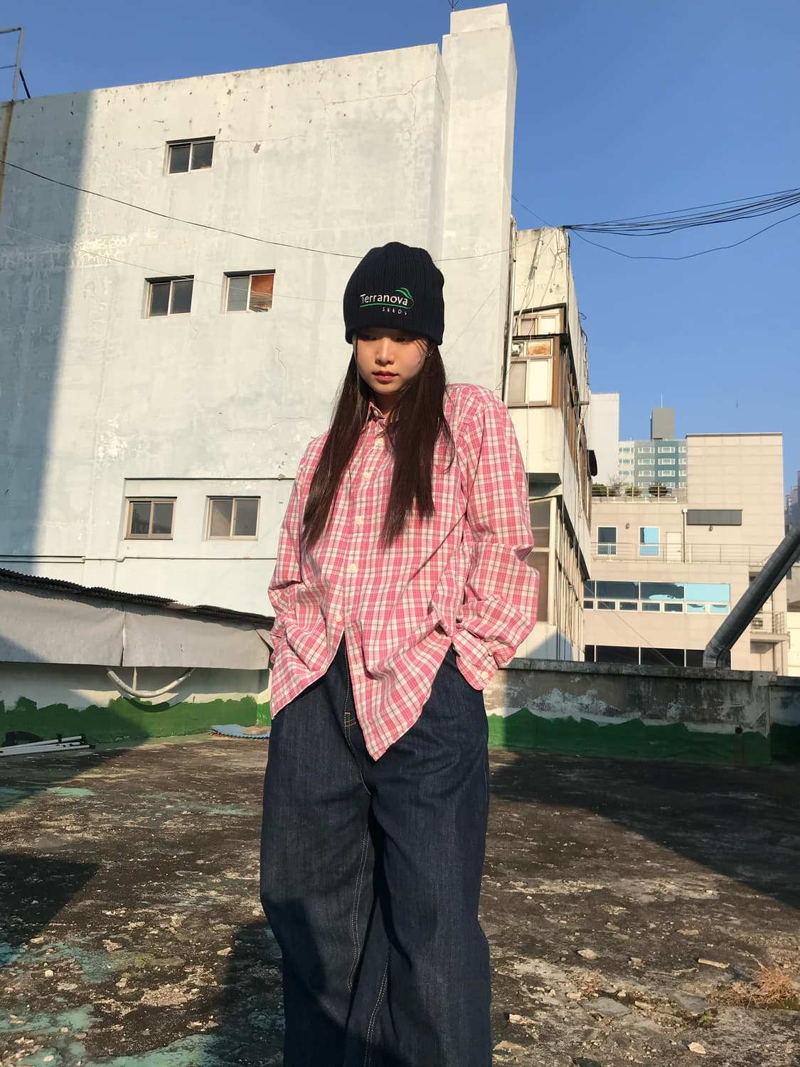 딸기우유 체크 셔츠 상품이미지3