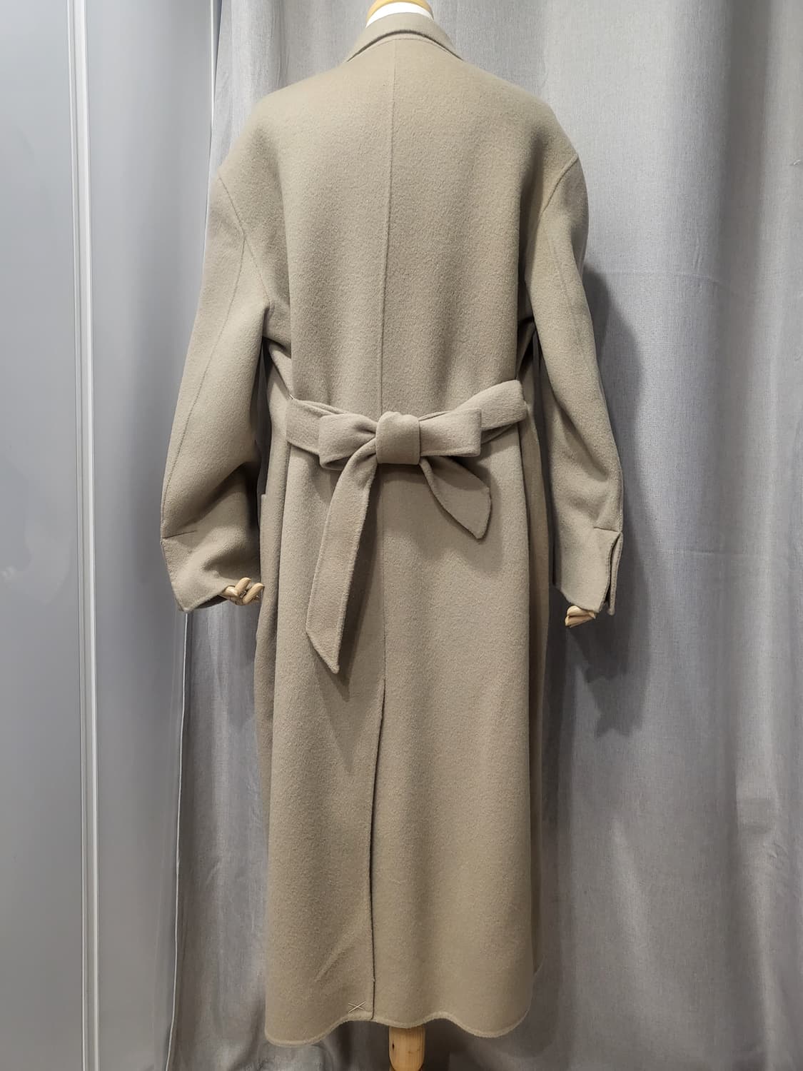 택포♦️새상품 롱코트 핸드메이드 울 자켓 아우터 봄 가을 겨울 자켓 로브 상품이미지4