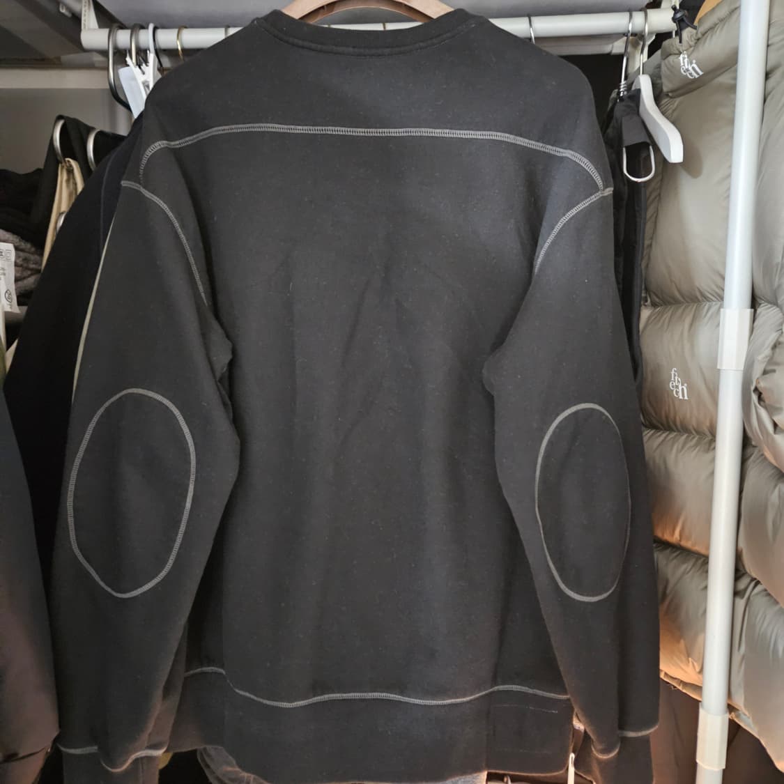 러프사이드 Oversized Sweat Shirt Black 3사이즈 상품이미지2