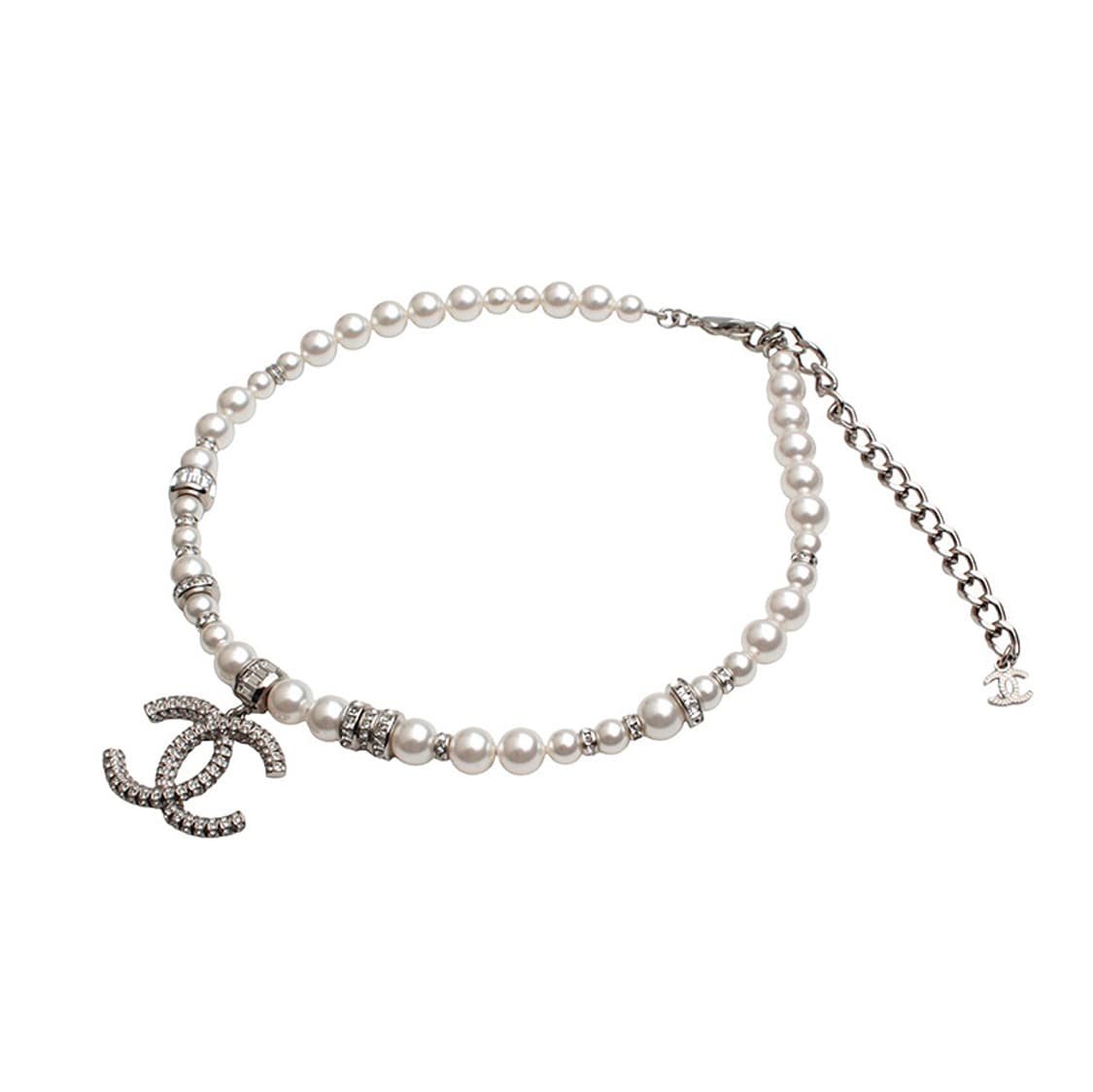 샤넬 진주 체인 참 CC로고 목걸이 상품이미지3